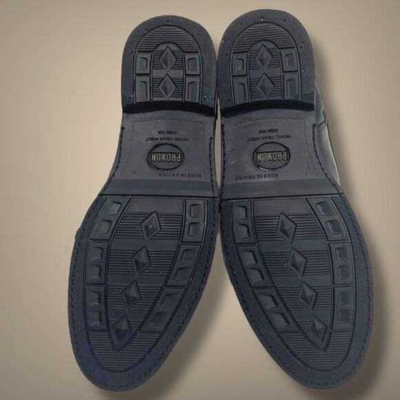 NWOB Men's 12 US, 30 Mex, PROXON Men's Black Leather Executive Work Boots - Picture 9 of 11